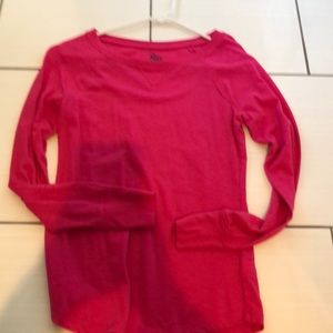 Fuchsia long sleeve shirt